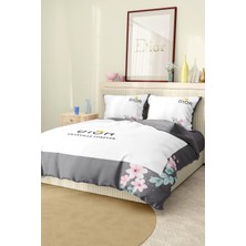 Marka Nevresim Takımı Çift Kişilik Pamuklu Saten Kumaş 6 Parça 3D Dijital Baskı Duvet Cover Set Model No:47
