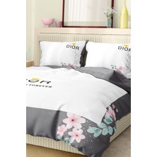 Marka Nevresim Takımı Çift Kişilik Pamuklu Saten Kumaş 6 Parça 3D Dijital Baskı Duvet Cover Set Model No:47
