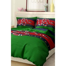Marka Nevresim Takımı Çift Kişilik Pamuklu Saten Kumaş 6 Parça 3D Dijital Baskı Duvet Cover Set Model No:49