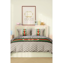 Marka Nevresim Takımı Çift Kişilik Pamuklu Saten Kumaş 6 Parça 3D Dijital Baskı Duvet Cover Set Model No:59
