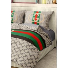 Marka Nevresim Takımı Çift Kişilik Pamuklu Saten Kumaş 6 Parça 3D Dijital Baskı Duvet Cover Set Model No:59