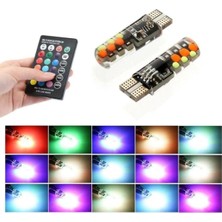 Park Ampulü Rgb T10 Park Ampulü Renk Değiştiren Kumandalı