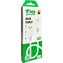 Fio Plus FP03 Type-C Hızlı Şarj Özellikli Akım Koruyuculu Şarj ve Data Kablosu 6A