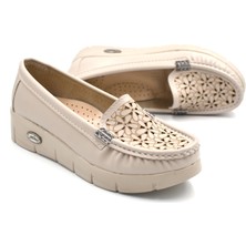 Prego (Oc Shoes) Poli Hafif Taban Günlük Kadın Ayakkabı Bej