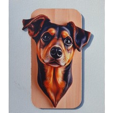 2 Adet 3D Görünümlü Köpek Magnet 6 x 9 cm