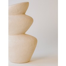 Varnis Dokulu Vazo (23 x 8  cm )