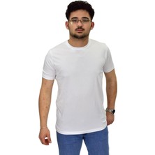 Erkek Sıfıryaka Düz Likra Süprem Tişört 4380 BGL-ST04528
