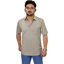 Erkek Büyük Beden Gömlek Yaka Tişört T6065 BGL-ST04540