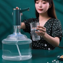 Buffer® Retro Model Otomatik Damacana Pompası Aparatı Yeşil Renk Bakır Detaylı
