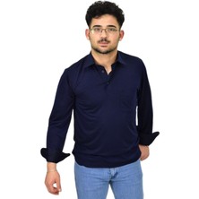 Erkek Gömlek Yaka Uzunkol Tişört T6063 BGL-ST04542