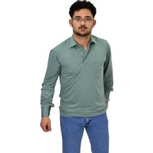 Erkek Gömlek Yaka Uzunkol Tişört T6063 BGL-ST04542