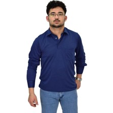 Erkek Gömlek Yaka Uzunkol Tişört T6063 BGL-ST04542