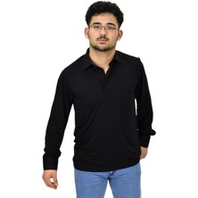 Erkek Gömlek Yaka Uzunkol Tişört T6063 BGL-ST04542