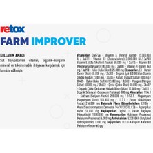 Reva Retox Farm Improver 25 kg -Hayvan Yem Premiksi