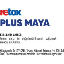 Retox Plus Canlılık Oranı Yüksek Saf Maya Vakumlu 10 kg