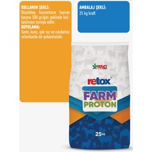 Reva Retox Farm Proton Vitamin-Organik ve Inorganik Mineral Hayvan Yem Katkı 25 kg