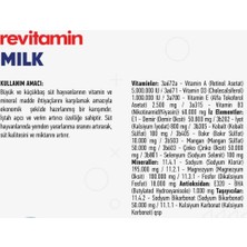 Reva Revitamin Milk Hayvan Yem Katkısı Kova