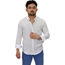 Erkek Spor Silim Fit Uzun Kol Gömlek G5033 BGL-ST04492