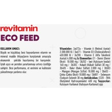 Reva Revitamin Eco Feed Büyük Ve Küçükbaş Vitamin Mineral Premiksi Kova-Kraft