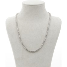 Brisinga 3.5mm Taşlı Su Yolu Gümüş Kolye