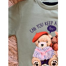 Enes Baby Ayıcıklı Sweatshirt ve Tayt 2li Takım