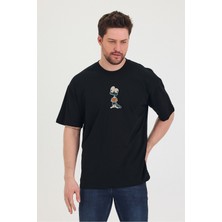 Bisiklet Yaka Oversize Salaş Unisex T-Shirt
