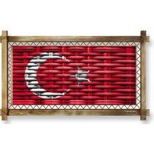 Miyrem Rustik,ledli Kanvas Tablo  Türk Bayrağı  K