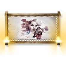 Miyrem Rustik,ledli Kanvas Tablo  Soyut K