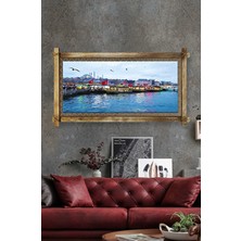 Miyrem Rustik,ledli Kanvas Tablo  Istanbul Manzara Modern