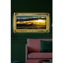 Miyrem Rustik,ledli Kanvas Tablo  Istanbul Gün Batımı O