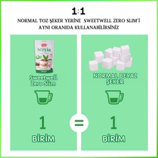 Sweetwell Zero Slim Stevia & Eritritol Tatlandırıcı 1 kg – Şekersiz, 0 Kalori, Keto ve Vegan Uyumlu
