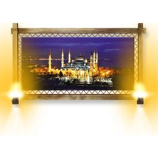 Miyrem Rustik,ledli Kanvas Tablo  Camii O