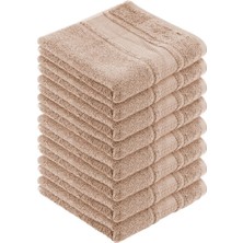 Özdilek Colourist 50 x 90  cm  El-Yüz Havlusu 8'li Sütlü Kahve