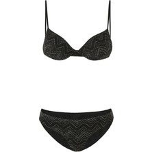 Zig Zag Lamé Viskon Bikini