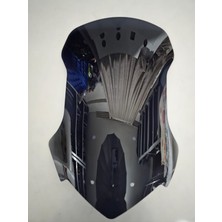 Motocam Aprilia Sr Gt 200 Siperlik Ön Cam 2021-2025 Model 58CM Siyah Renkli 4mm