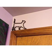 Modelerman Design Lineart Yürüyen Kedi T6321058