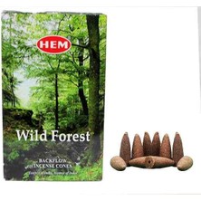 Hem Wild Forest 2 Paket Toplam 20 Adet Geri Akış Konik Tütsü