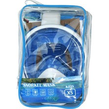 Full Face Şnorkel Tam Yüz Dalış Maskesi Maske Set Xs - Kf-1 Xs (Lisinya)