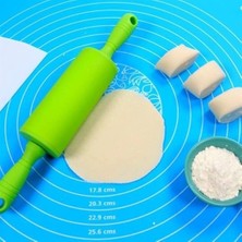 40*50 cm Silikon Ölçekli Kullanımı Kolay Hamur Açma Matı Ekmek Mantı Makarna Hamuru Yoğurma ( Lisinya )