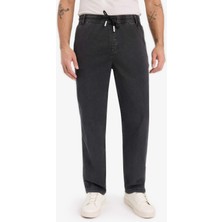 DeFacto Yazlık Wide Leg Geniş Kalıp Beli Lastikli Geniş Paça Jean Kar Yıkamalı Pantolon F2949AX25SP