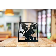 Kartal Temalı Masaüstü Metal Tablo