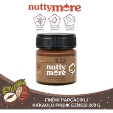 Nutty More %33 Fındık Parçacıklı Kakaolu Fındık Ezmesi 200 gr x 6 Adet