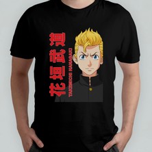 Pixxa Tokyo Revengers Anime Manga Unisex %100 Pamuklu Bisiklet Yaka T-Shirt Model 11