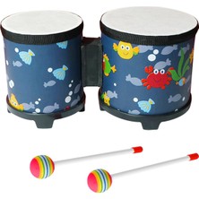 5 '' ve 6 '' Bongo Davul Çocuklar Için Ahşap Sopalar ile Şkinler Kı (Yurt Dışından)