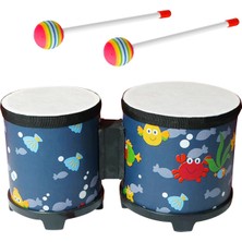5 '' ve 6 '' Bongo Davul Çocuklar Için Ahşap Sopalar ile Şkinler Kı (Yurt Dışından)
