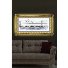 Miyrem Rustik,ledli Kanvas Tablo  Istanbul Köprü B