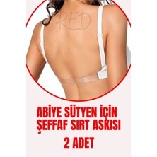 Sırt Dekolteli Elbiseler Için Şeffaf Sütyen Sırt Askısı ( 2 Adet )