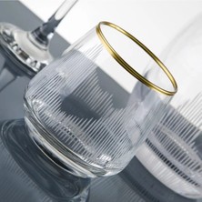 61 Parça 12 Kişilik Gold Yaldız El Dekor Kesme Su Takımı