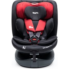 Kraft Spin Signal Plus I-Size 360 ° Dönebilen İsofix'li Oto Koltuğu 0-36Kg Red