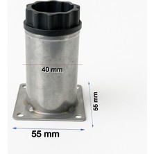 Ayarlanabilir Metal Mobilya Kanepe Koltuk Masa Baza Ayağı 8 cm (4 Adet)